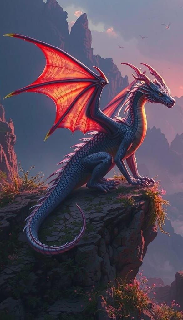 Dragon Overlooking Its Domain