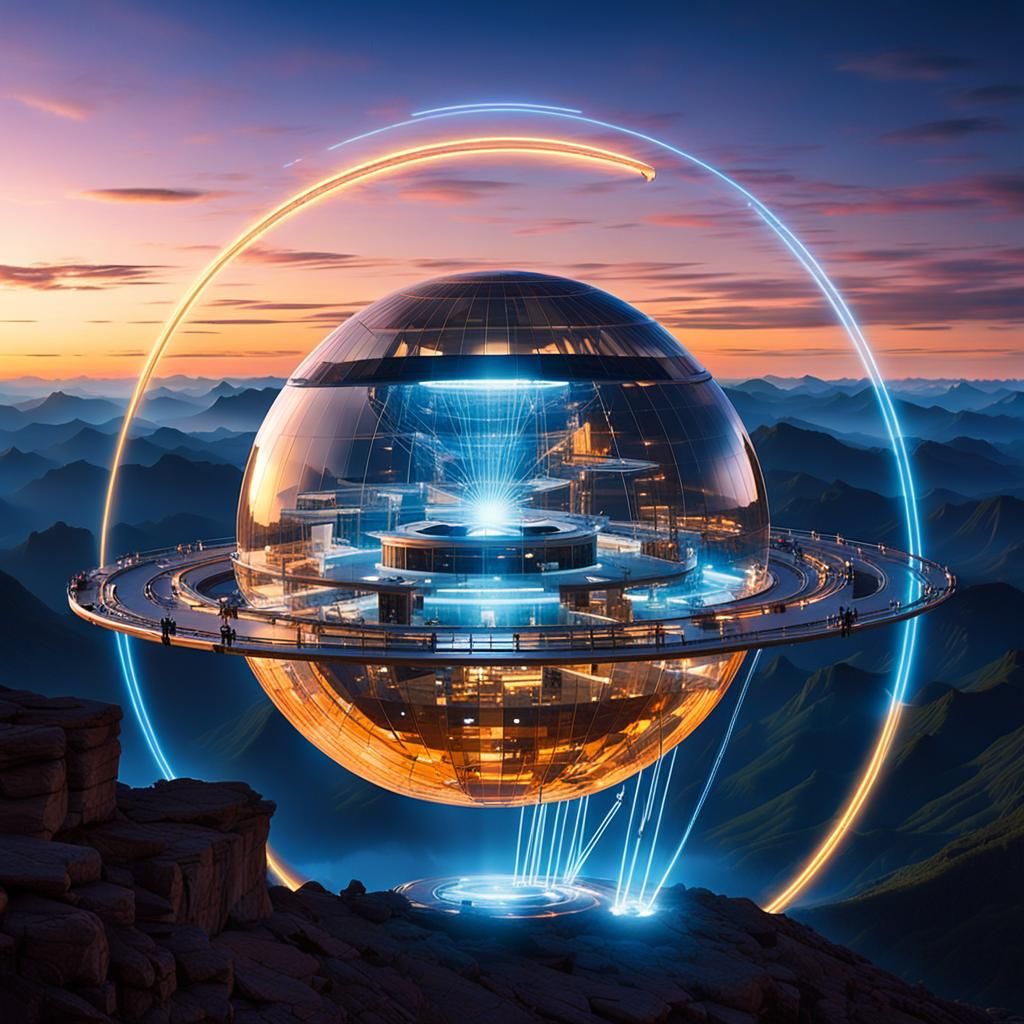 Anti-Gravity Technology: Futuristic Sci-Fi Landscape