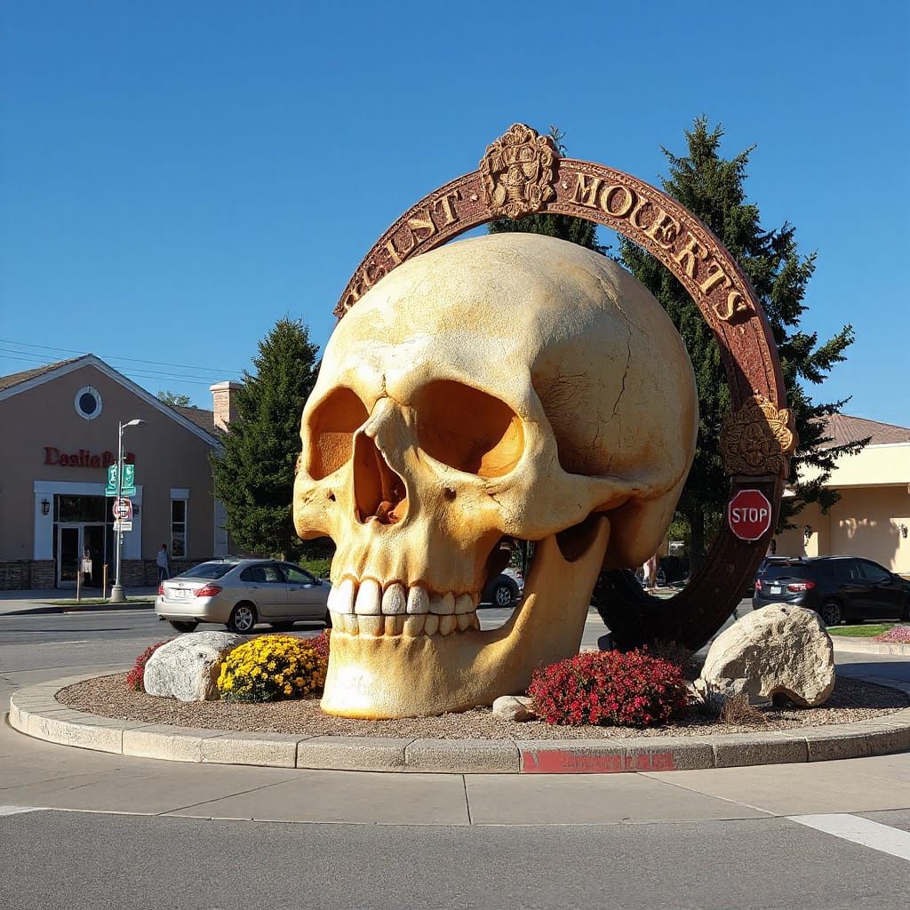 Giant Skull Roundabout Ornament