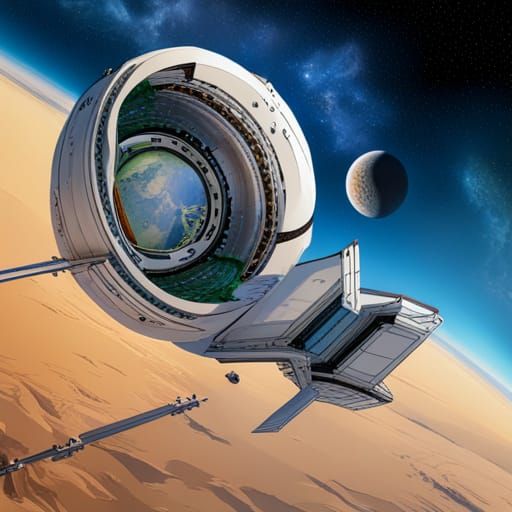 Inside an O'Neill Cylinder Habitat