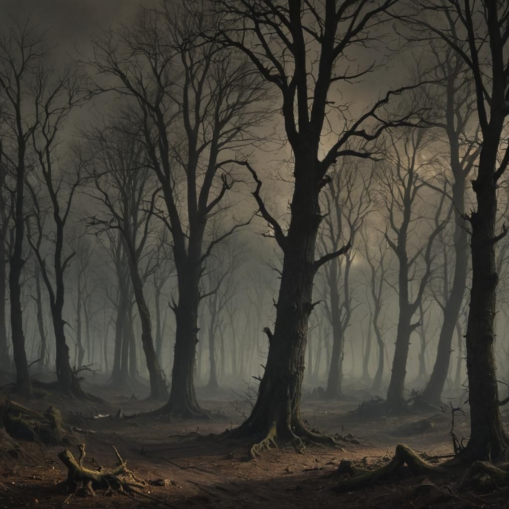 Grimdark Landscape in Gothic Style