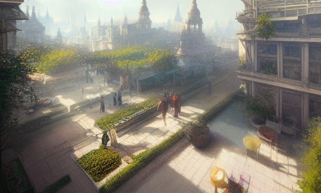 Nanopunk Festival from Penthouse Garden, Digital Illustratio...