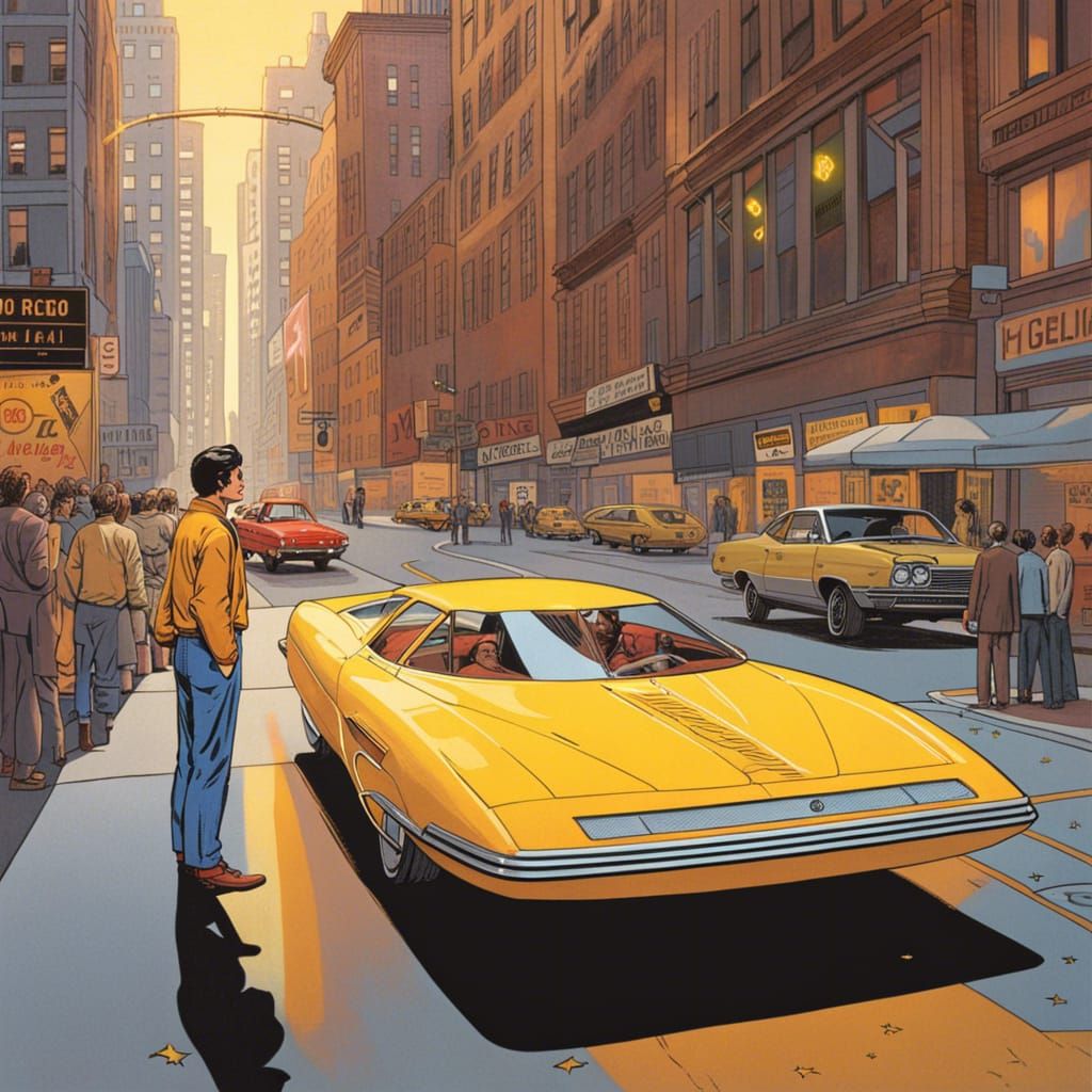 Man Stares at Levitating Car in Downtown NYC