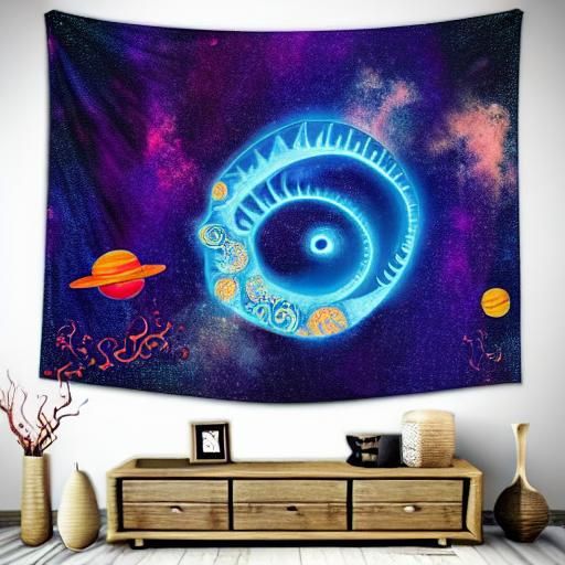 So let us gaze upon this cosmic scene,
Where seahorse and space forever convene.
A tapestry of beauty, a wondrous sight,...