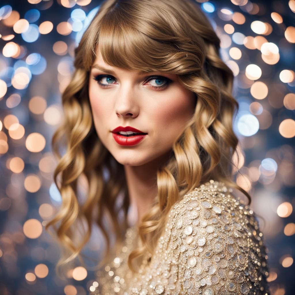 Taylor Swift: Professional Portrait with Bokeh