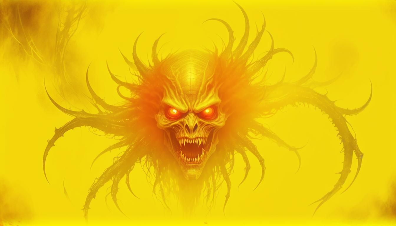 Grotesque Alien Vampire in Dark Fantasy Style