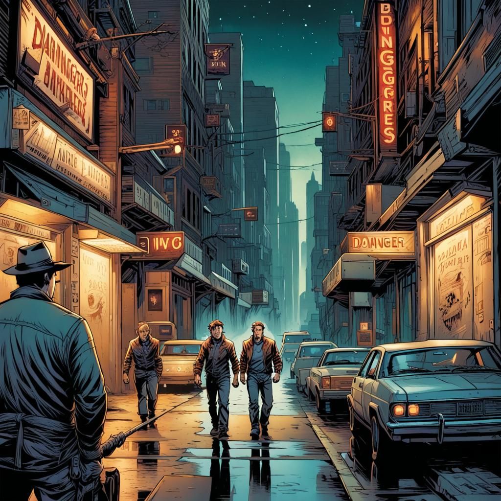 Danger Street Comic Book Art