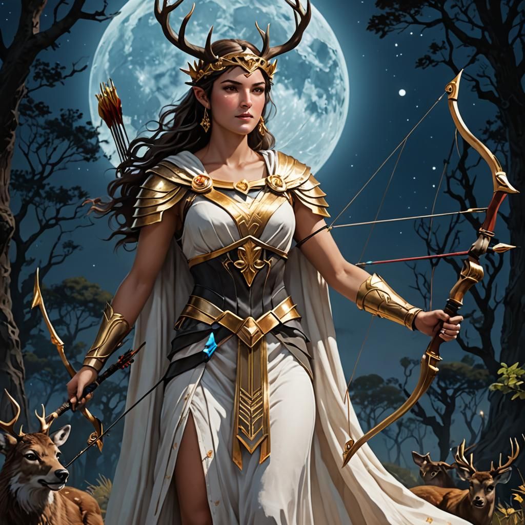 "Artemis goddess of the hunt"