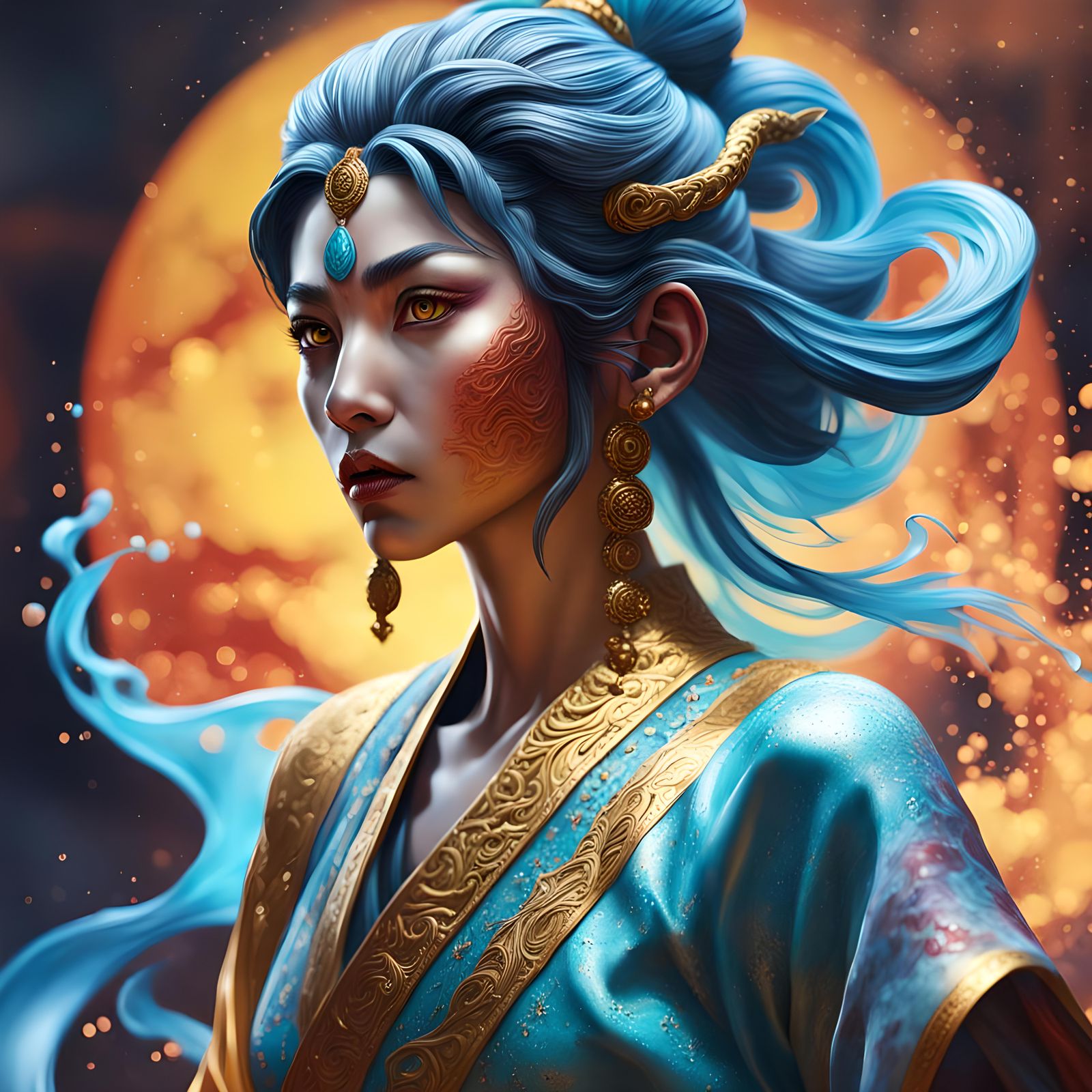 Japanese female djinn