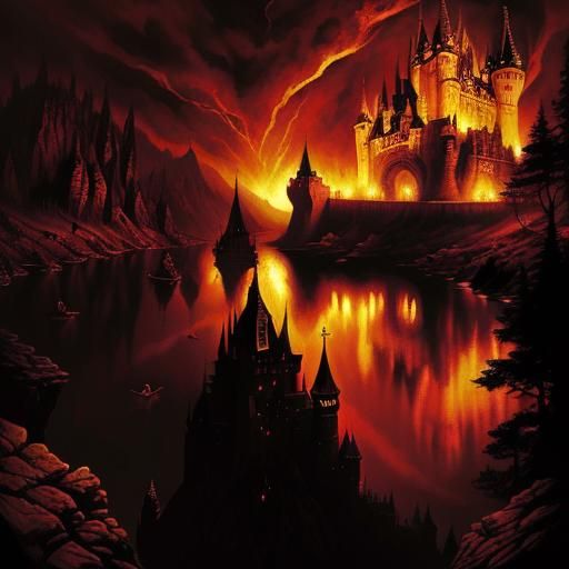 Dracula's Castle: An Occult Masterpiece in Red and Black