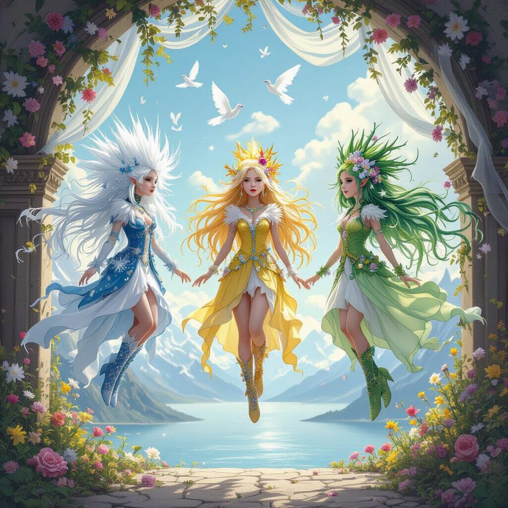 Времелинките на лятото, зимата и пролетта са ефирни малки съ...