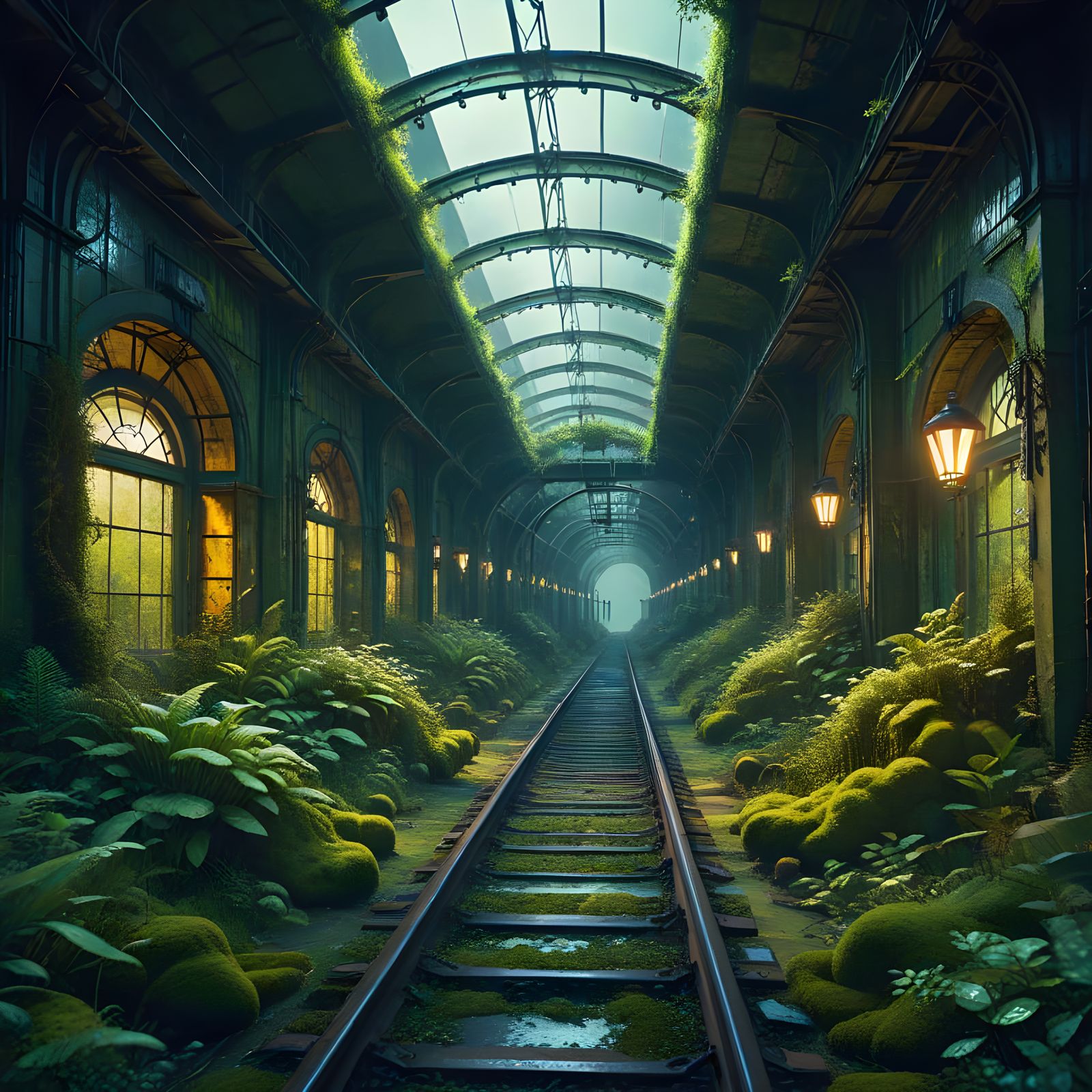 Abandoned Train Station Transformed into Vibrant Garden Oasi...