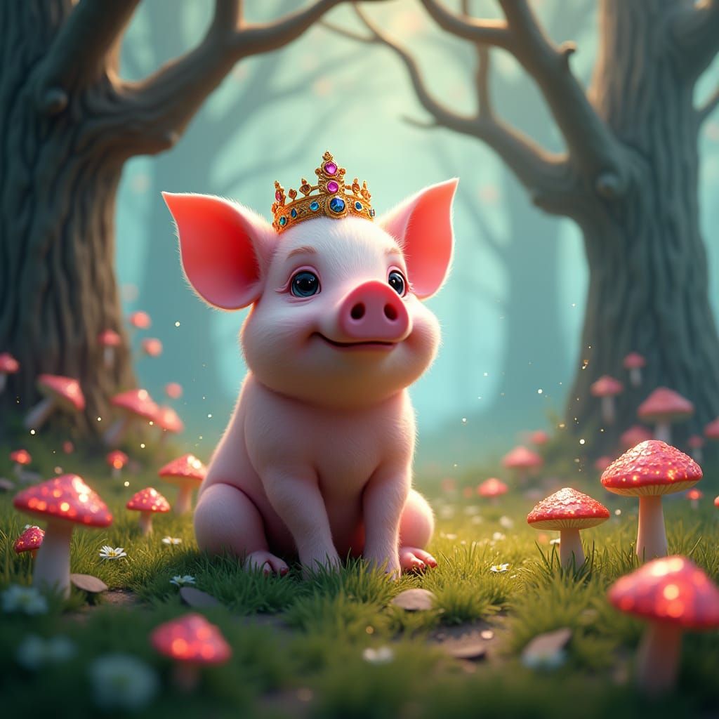 Lucy the Pig: Regal Queen of the Meadow