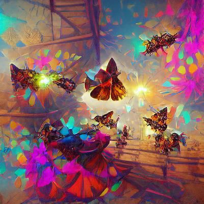 A kaleidoscope of butterflies
