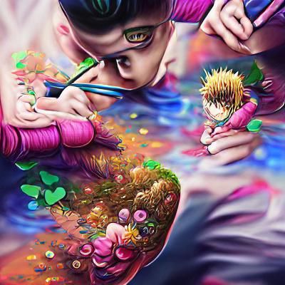 Hunter x Hunter Fan Art: Colorful Detailed Painting