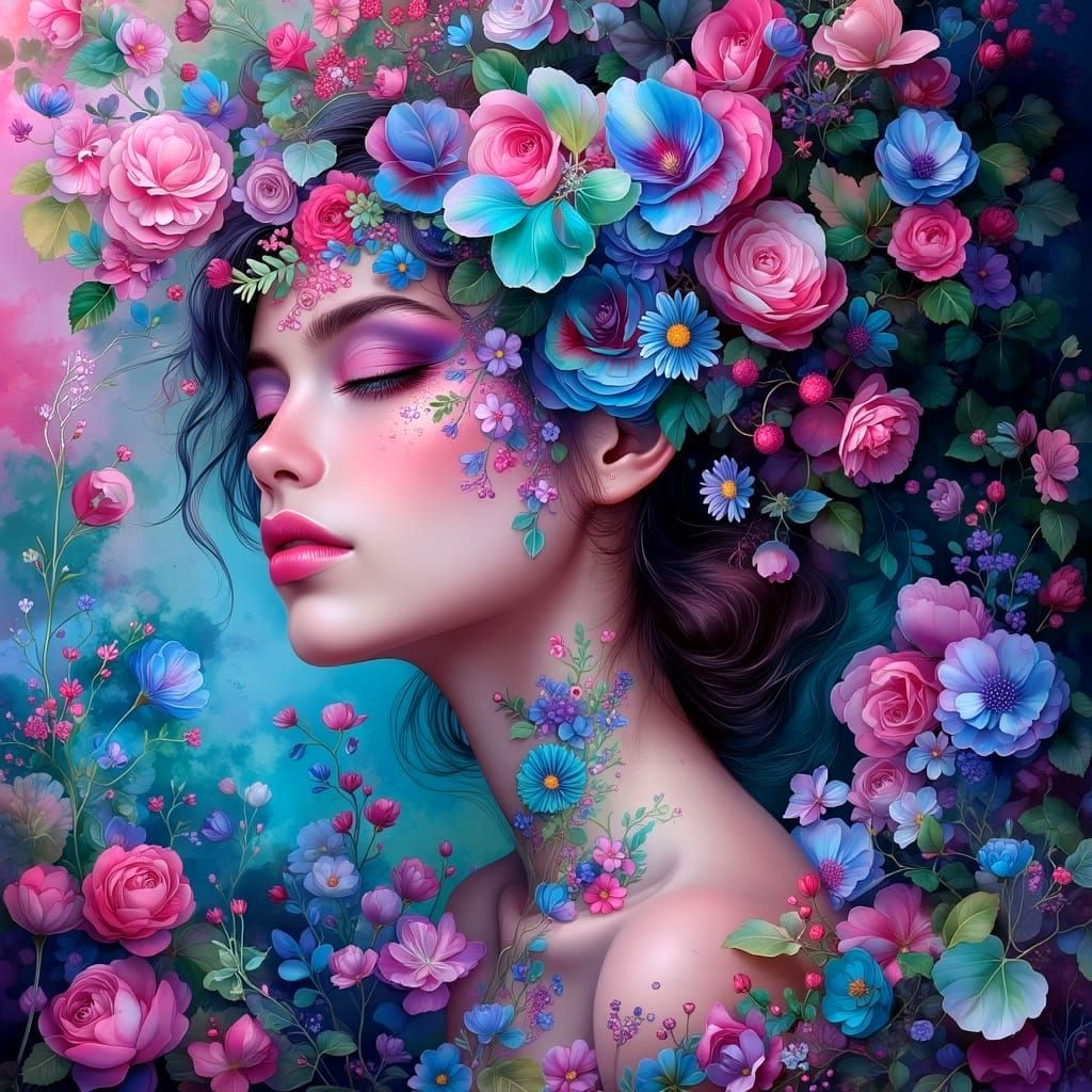 Ethereal Whirlwind Dancer in Vibrant Anime Style