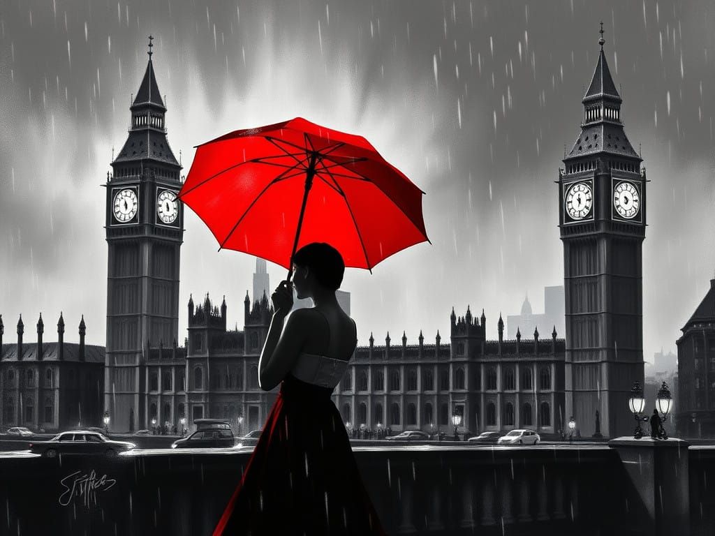 Timeless London Romance in Black and White