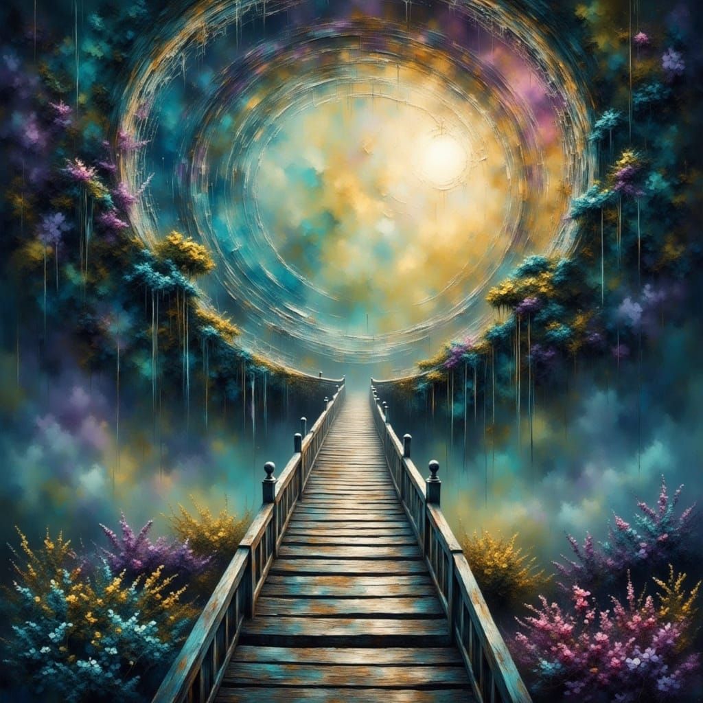 Impasto Bridge to Radiant New Earth