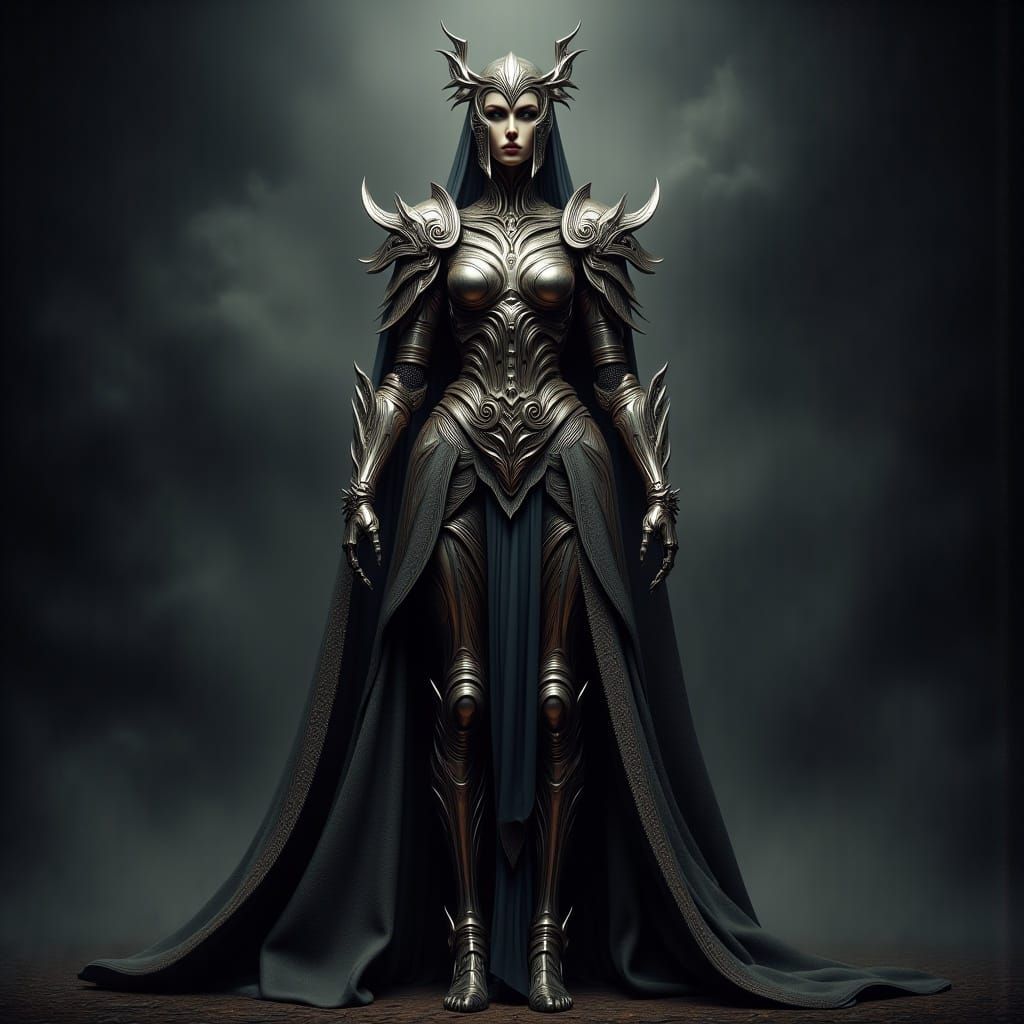 Iron Maiden in Metallic Armor, Unreal Engine 3D Art