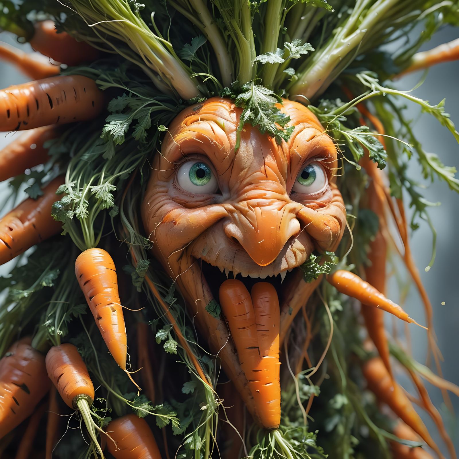 Gigantic Talking Carrot: Fantasy Photography