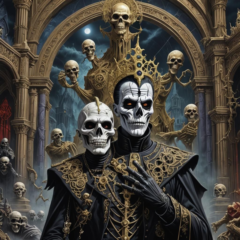 Papa Emeritus and Eddie Album Cover Art