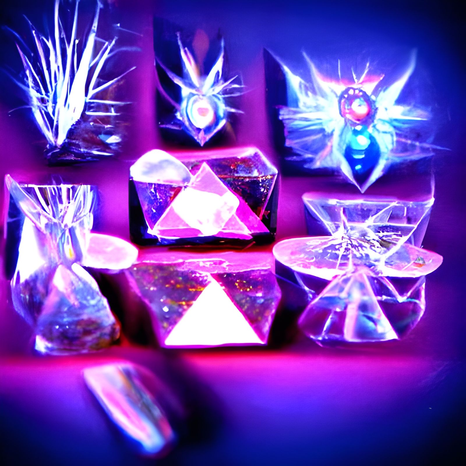 Abstract Time Crystals Generated by AI