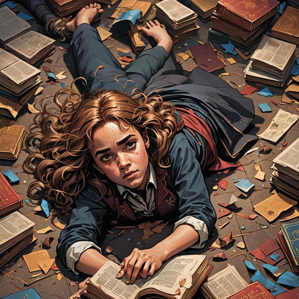 Hermione Granger Injured, Comic Book Art