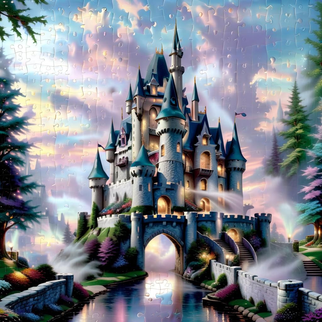 Enchanted Castle: Dramatic Digital Matte Painting