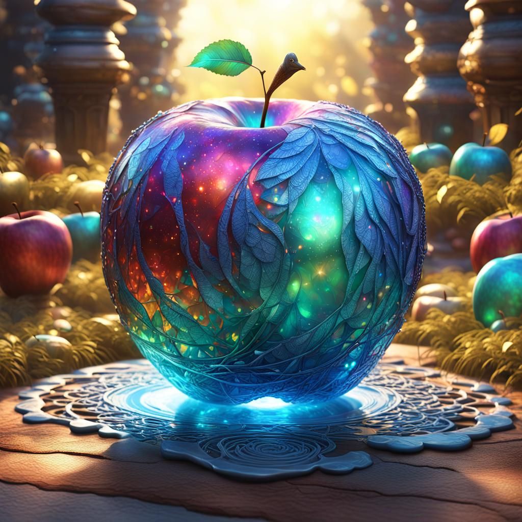 Luminous Apple of Eris in Opalescent Colors