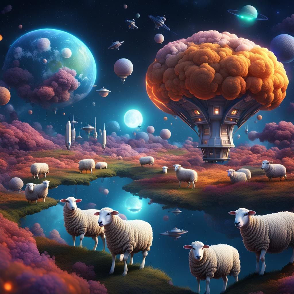 Galactic Sheep in Splendid Space
