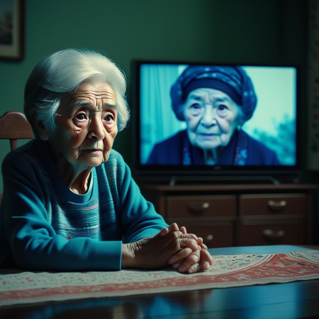 Grandma's Turkish TV Show: A Cinematic Still