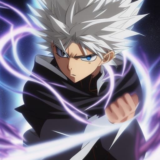 Electric Ninja Battle: Anime Concept Art