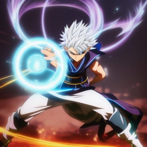 Electric Ninja Warrior in Anime Style