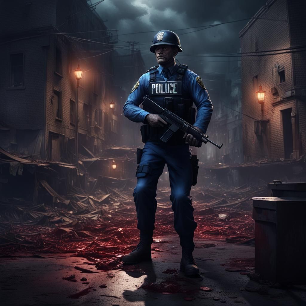 Hostage Standoff: Detailed Matte Painting in 8K