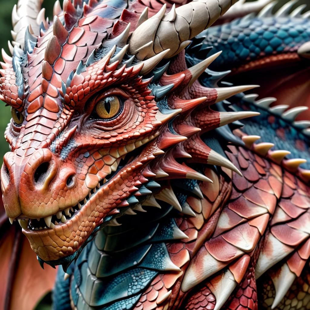 Detailed Carpathian Dragon Skin Structure