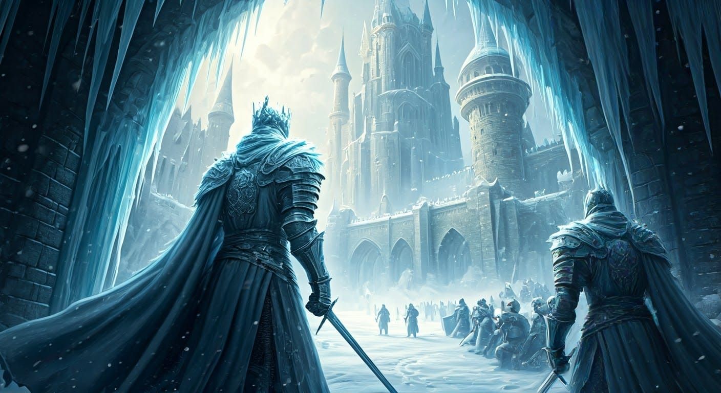 Majestic Winter Kingdom in Photorealistic Style