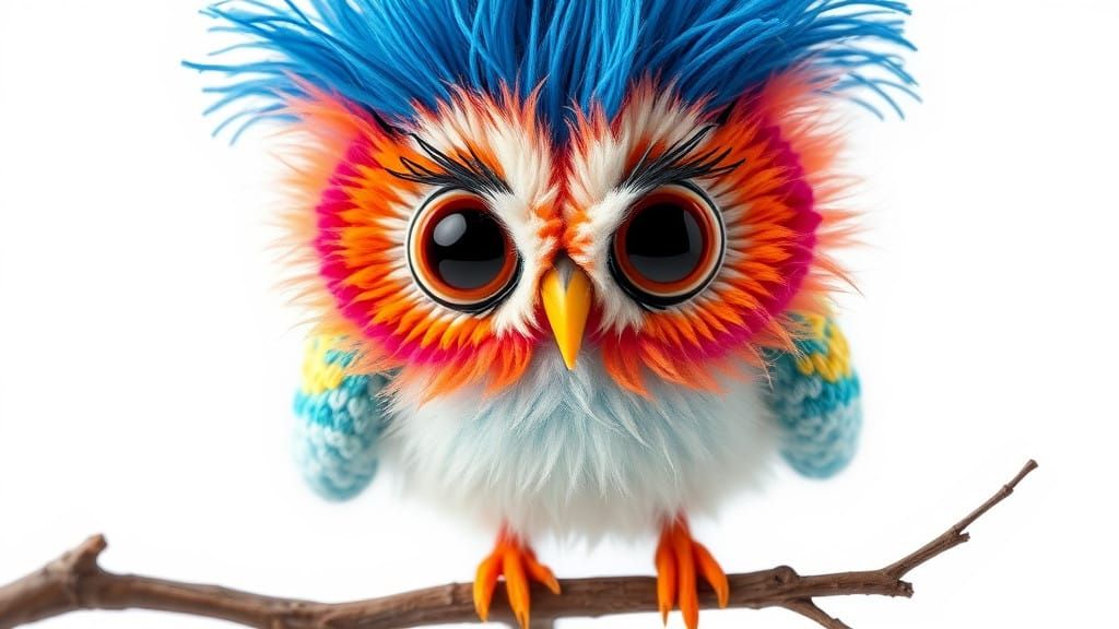 Charming Pixar-Inspired Baby Bird in Whimsical Wonderland