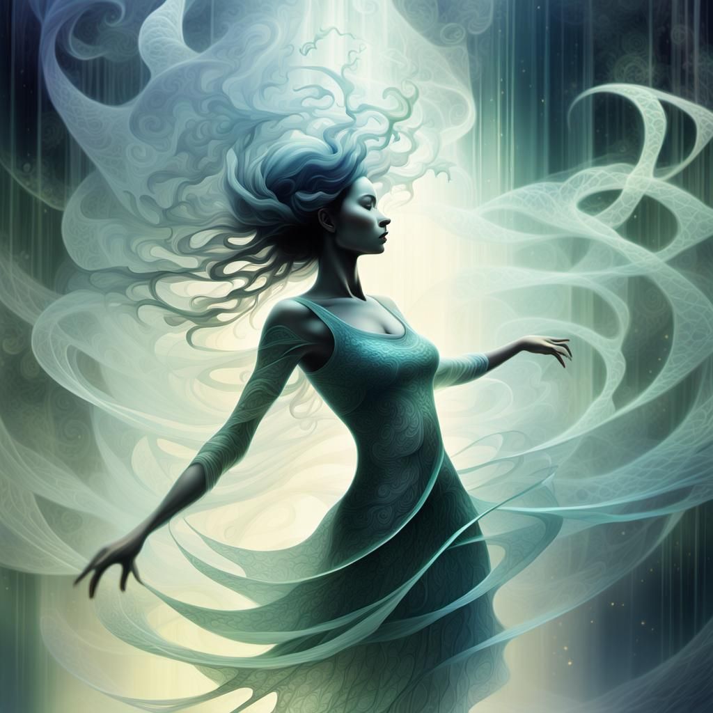 Ethereal Fractal Symphony in Soft Pastels