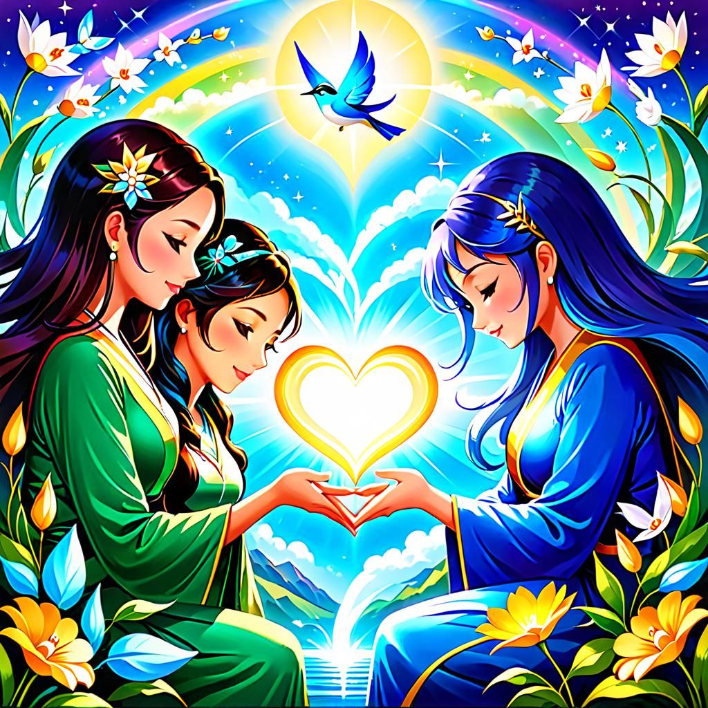 Anime Style Image of Feminine Power and Energy