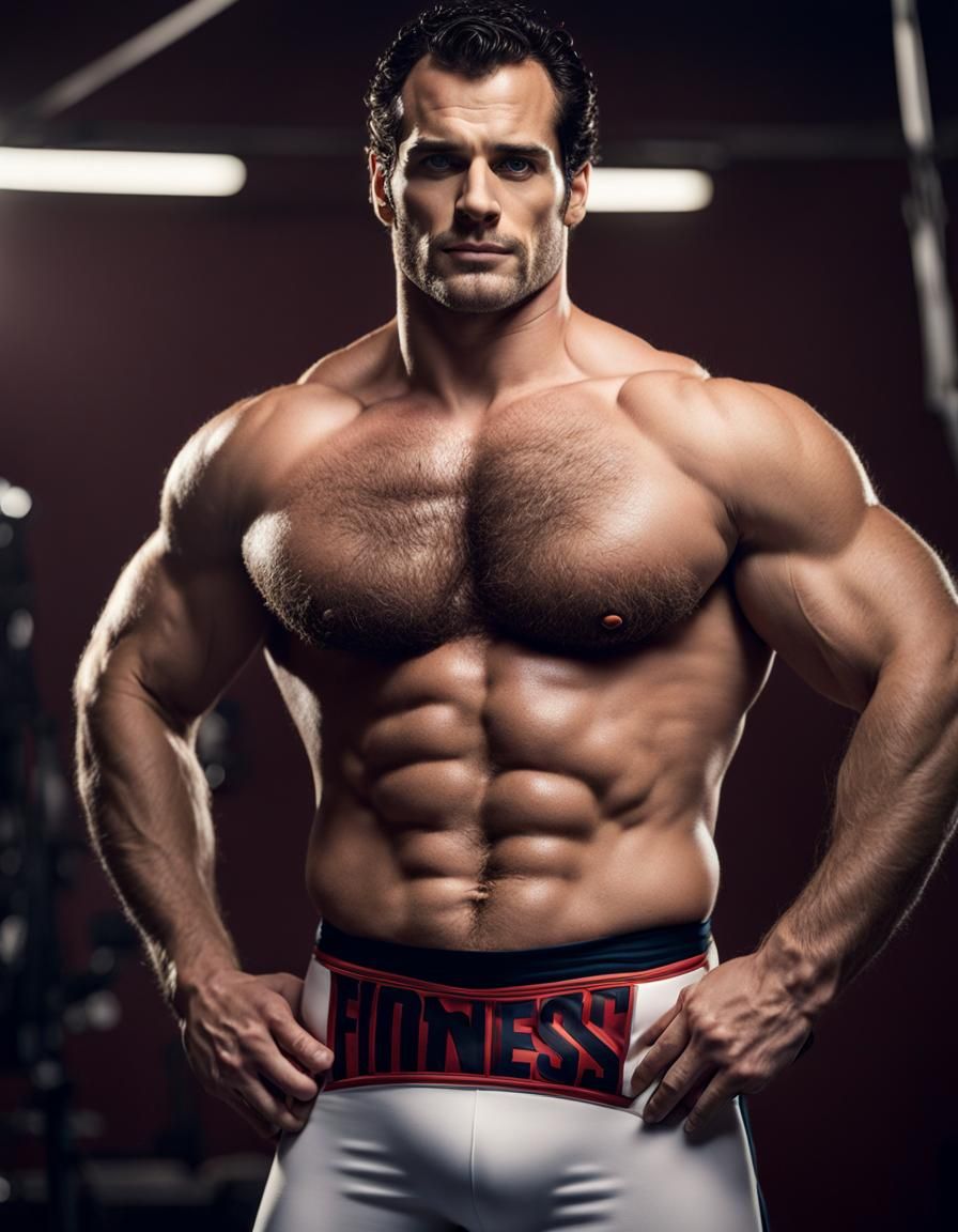 Henry Cavill as Bodybuilder on Fitness Magazine