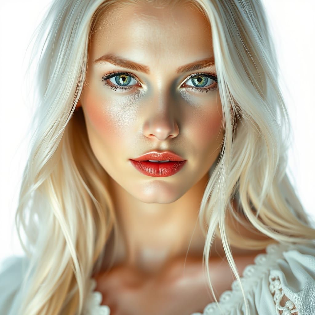 Surreal Goddess in Ethereal Smile