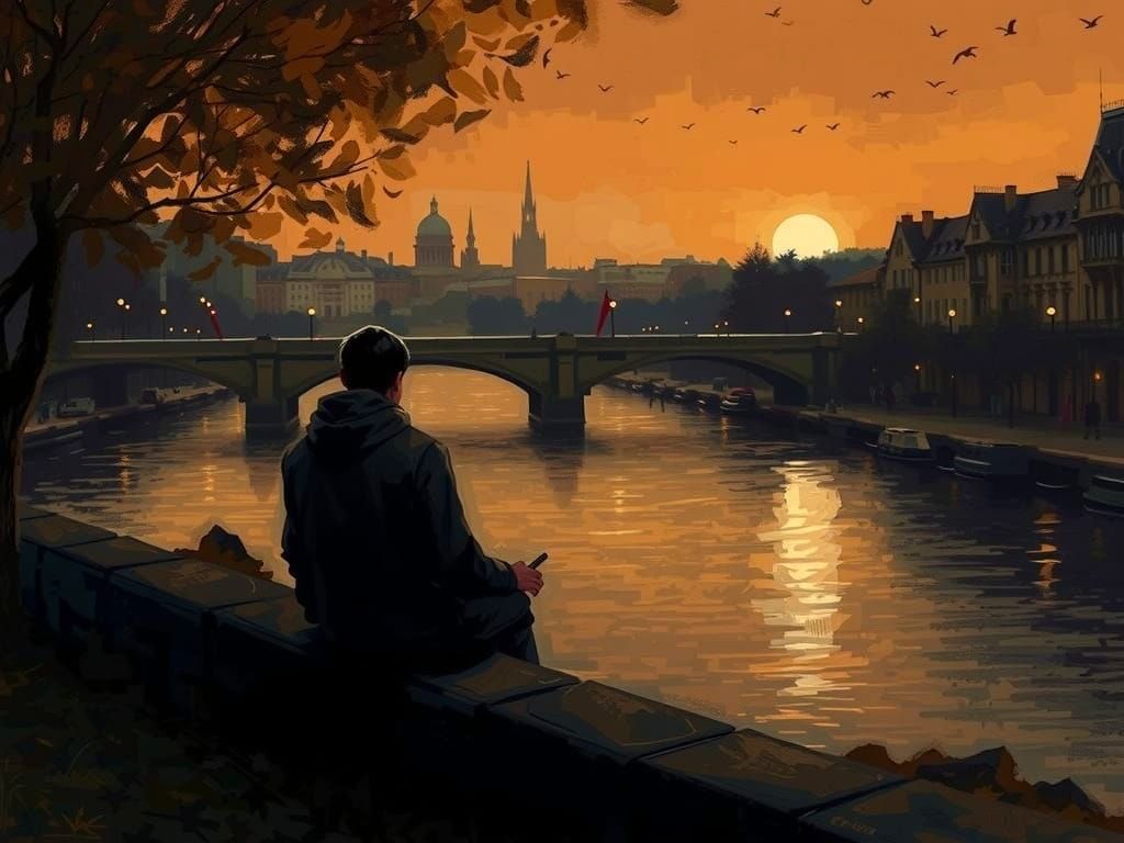 An evening by the Seine