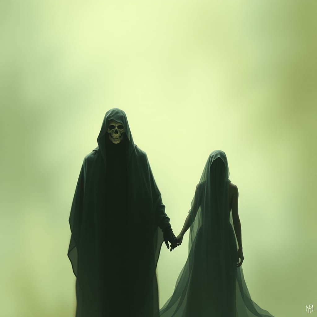 Spectral Apparition Holding Hands with Stranger