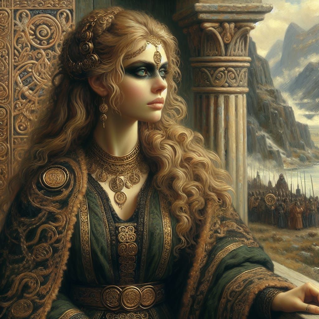 Illyrian Fairy Queen Goddess in a Digital Matte Painting