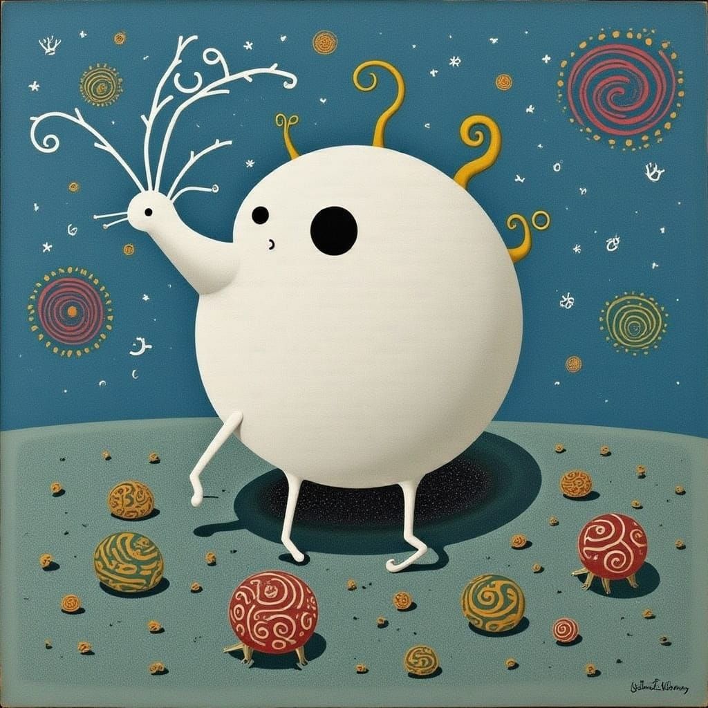 Whimsical Moonmoth in Ethereal Landscape