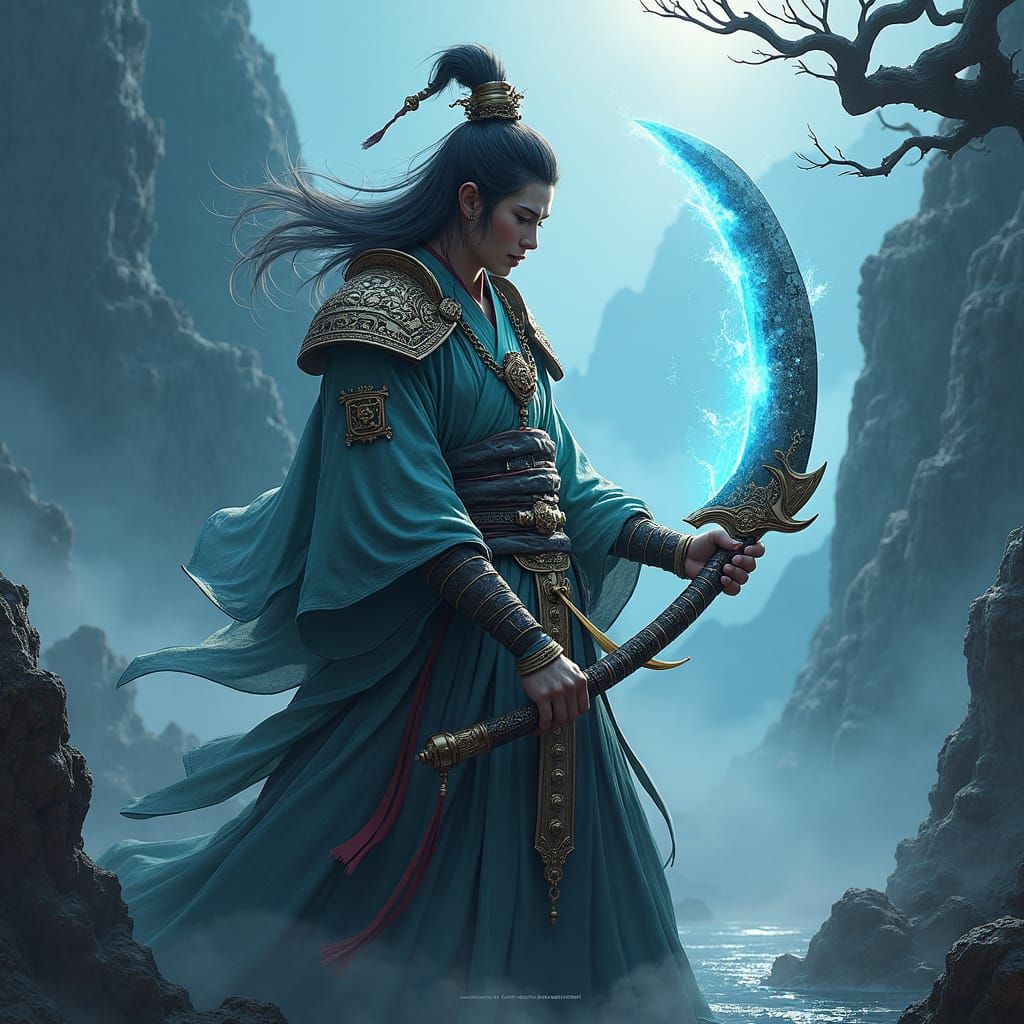 Gojo Grips Ethereal Blade in Mystic Landscape