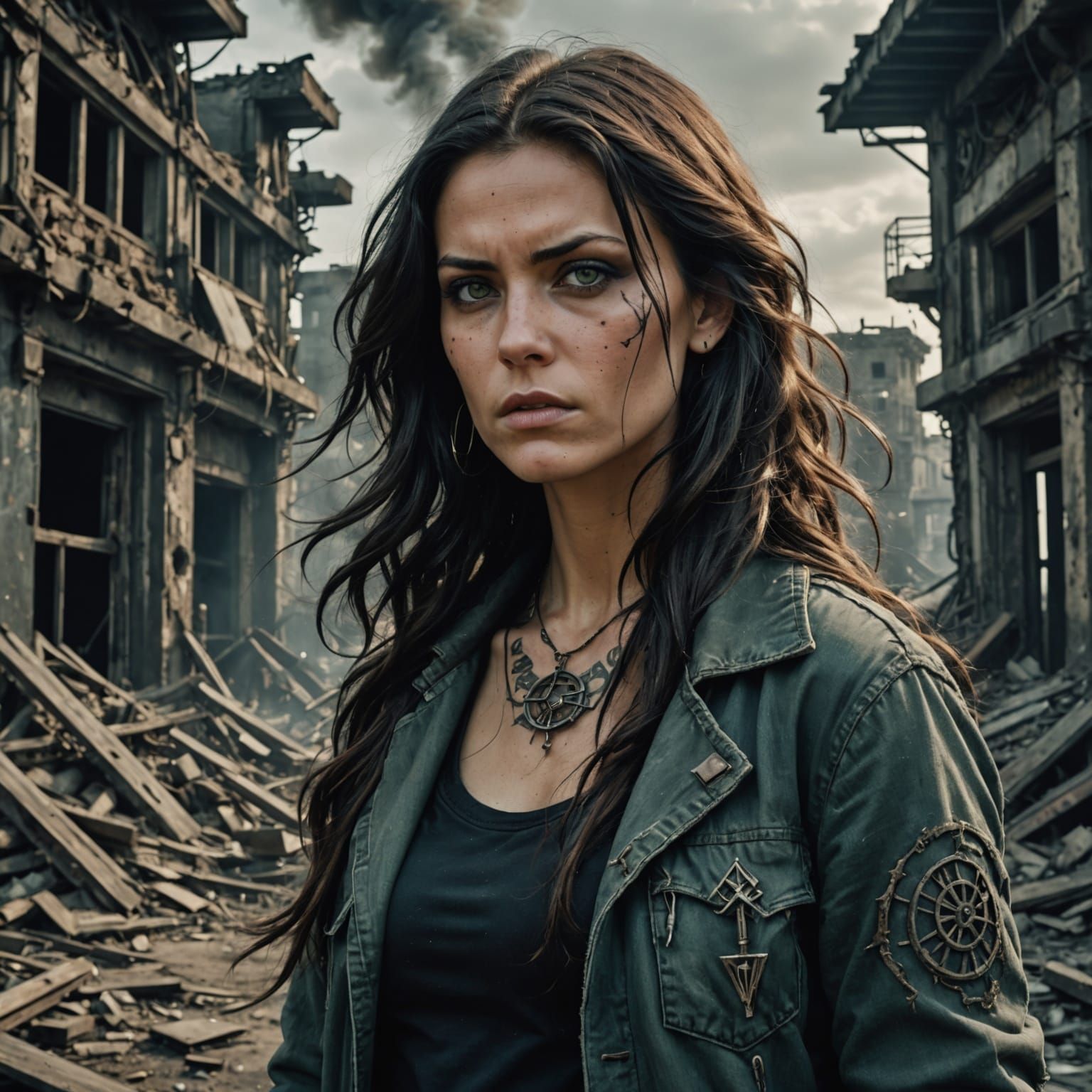 Determined Scientist in Post-Apocalyptic World