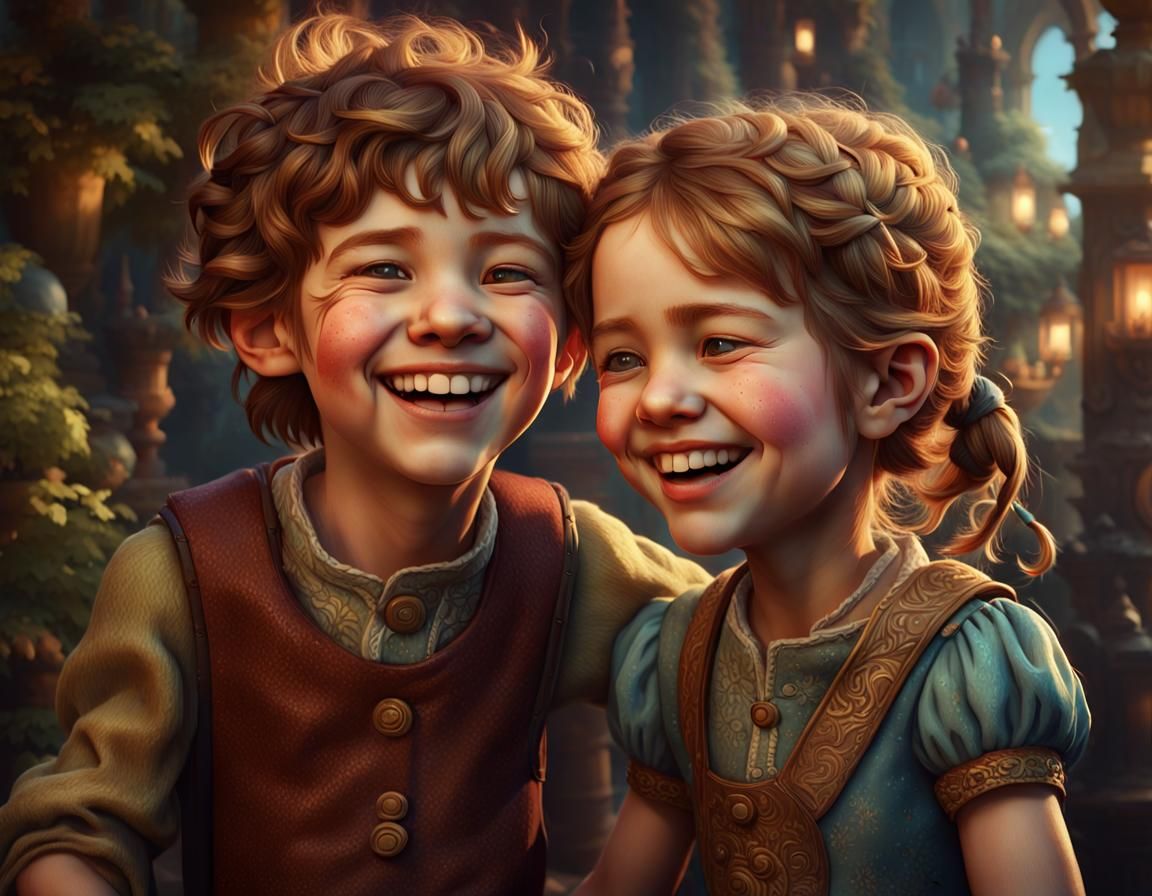 Children's Portrait in Fantastical Style