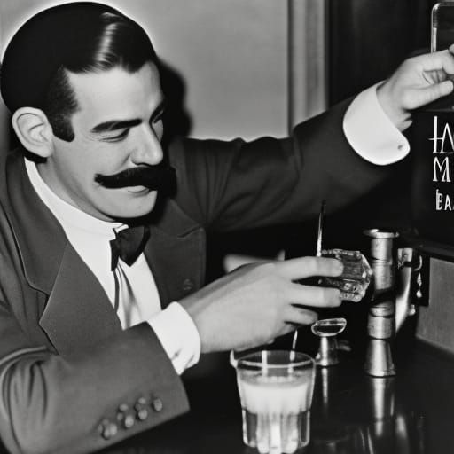 Mario in a 1940s Speakeasy with Donkey Kong