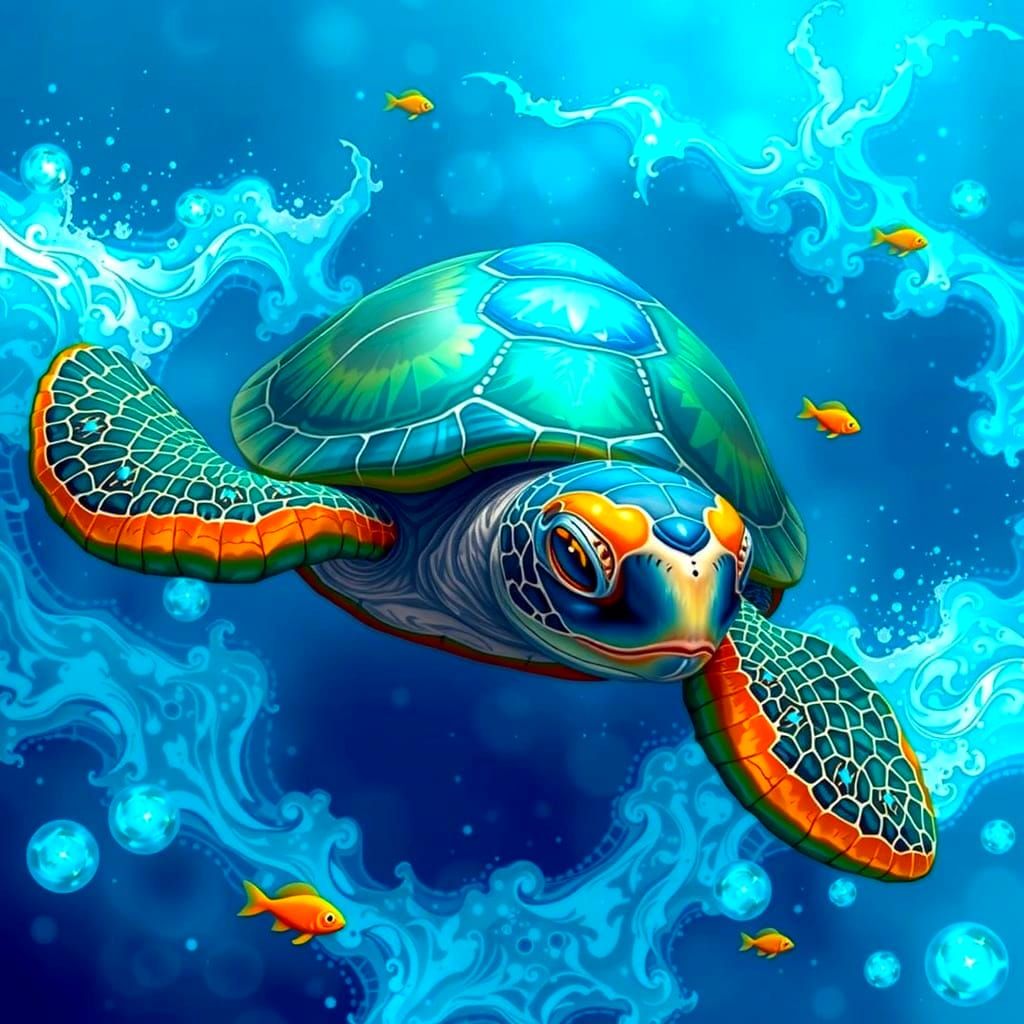 Turquoise Seaturtle
